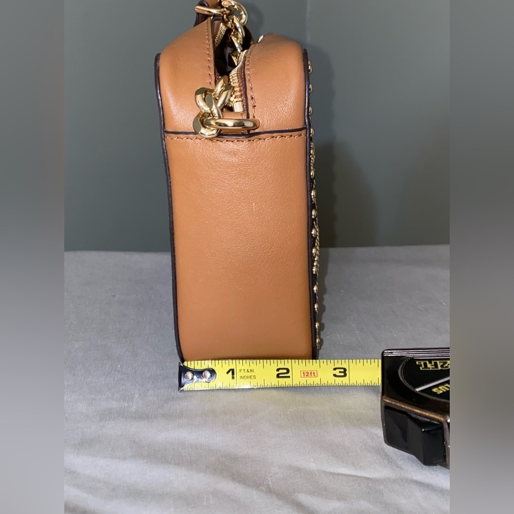 Michael Kors Ginny Studded Crossbody with Tassel. - Picture 7 of 9